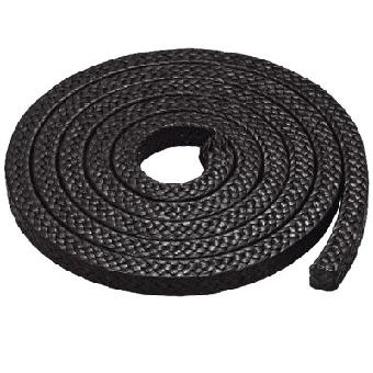 Glass fiber packing with graphite impregnation